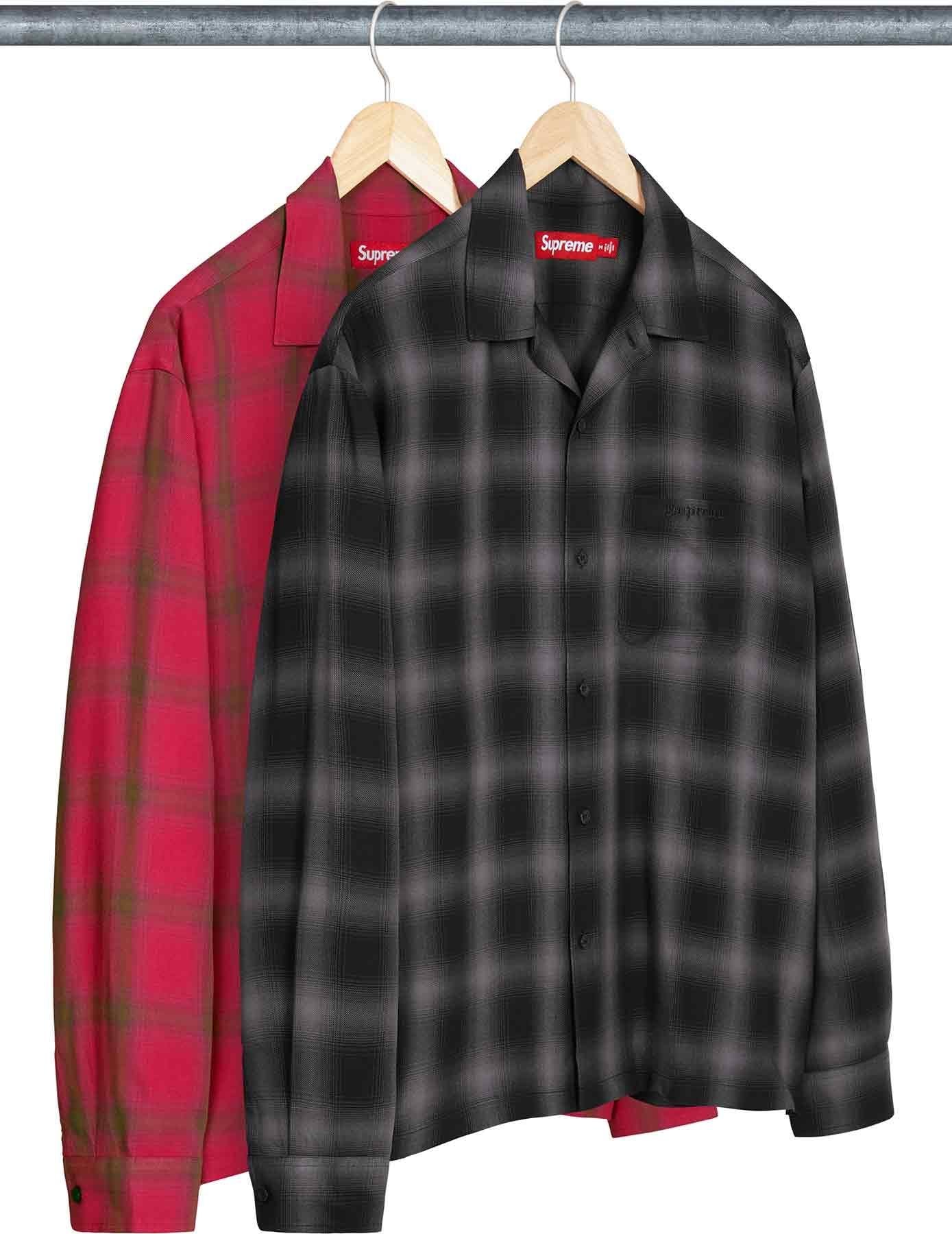 Shadow Plaid Rayon Shirt